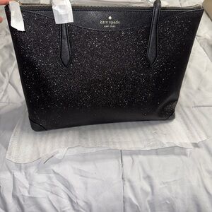 Kate Spade Black Sparkle Tote